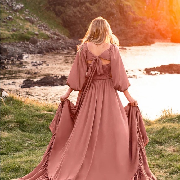 LORNA IMPACT DRESS IN CEDARWOOD - Picture 4 of 5